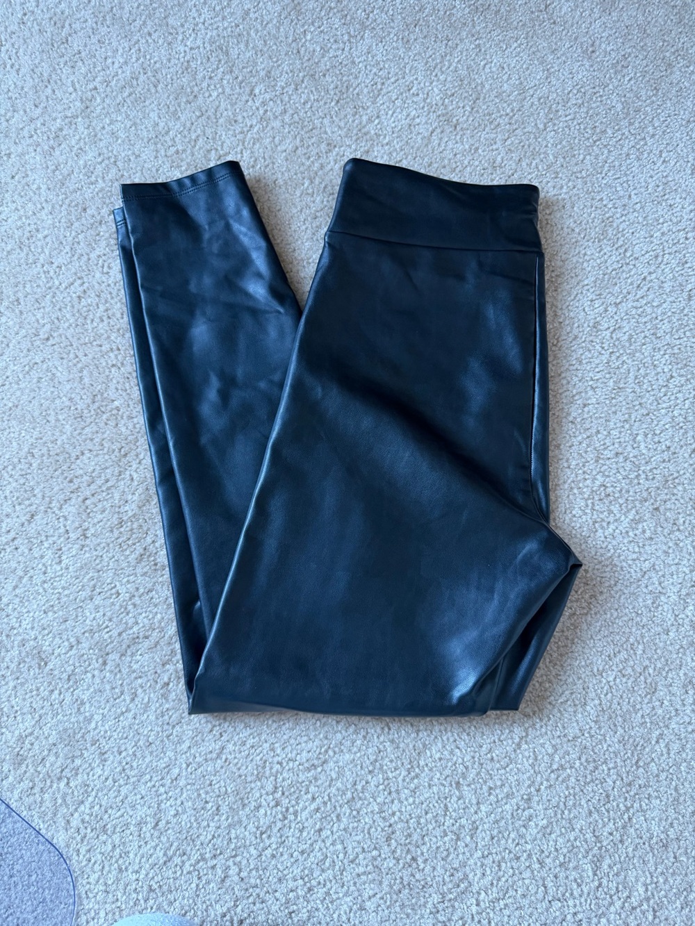 Ambercrombie Faux Leather Black Leggings